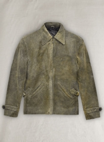 Vintage Ital Olive Daniel Skyfall Leather Jacket - XS Regular