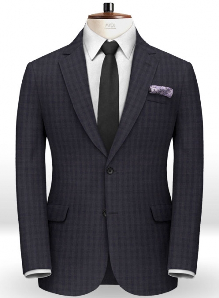 Edward Stretch Cotton Blue Suit