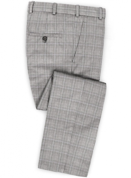 Glen Wool Light Gray Suit