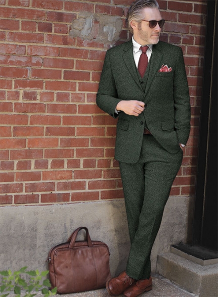 Green Heavy Tweed Suit