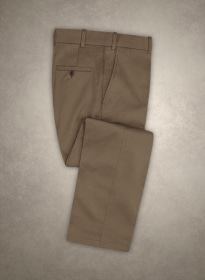 Caccioppoli Cotton Gabardine Brown Pants