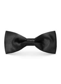 Black Satin Bow