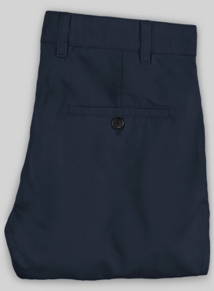 Dark Blue Stretch Chino Pants