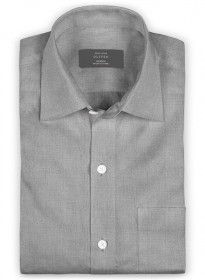 Giza Gray Cotton Shirt - Full Sleeves