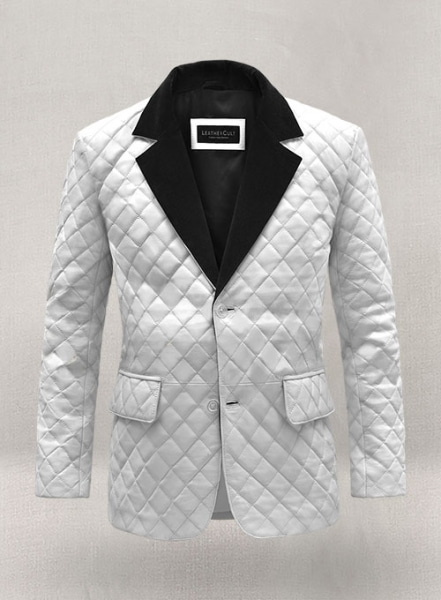 Bocelli Tuxedo Quilted Leather Blazer
