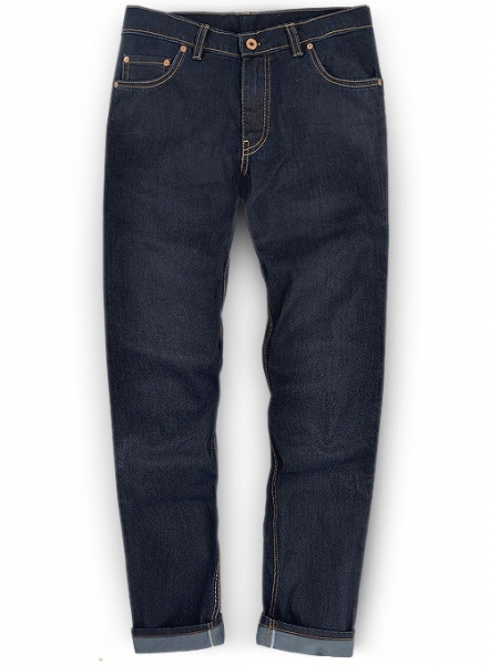 Melange Luxurious Deep Dark Blue Jeans - Denim-X