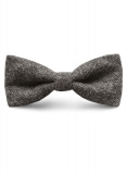 Tweed Bow - Dark Gray Tweed