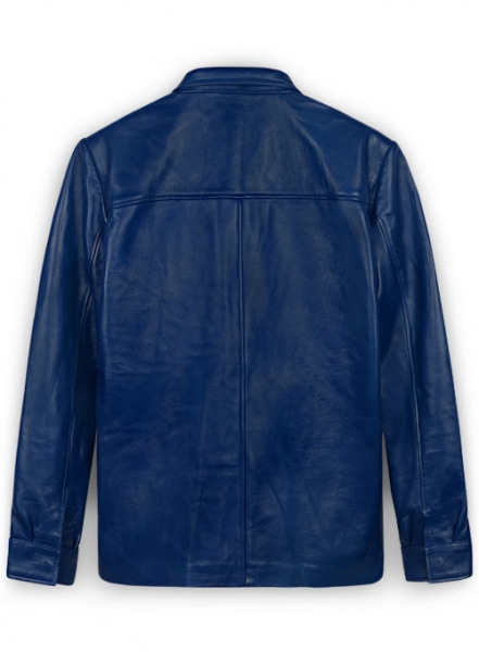 Rich Blue Elvis Presley Speedway Leather Jacket