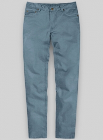 Nord Blue Feather Cotton Canvas Stretch Jeans