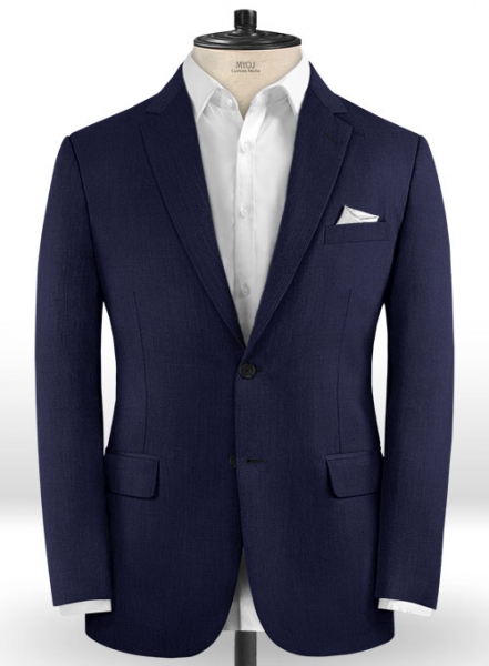 Scabal Navy Blue Wool Suit