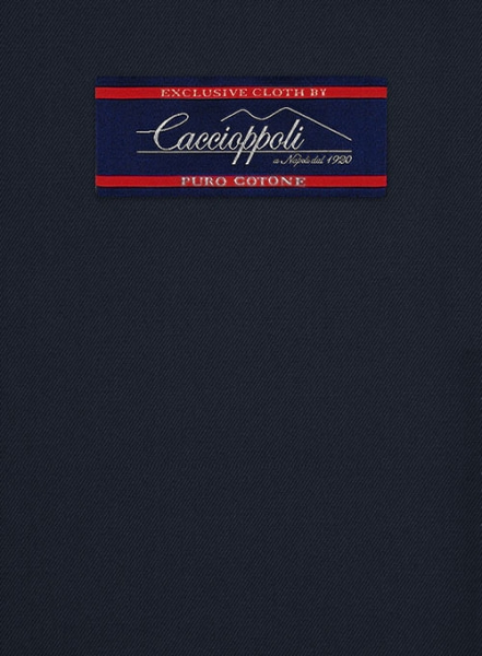 Caccioppoli Cotton Gabardine Navy Blue Jacket