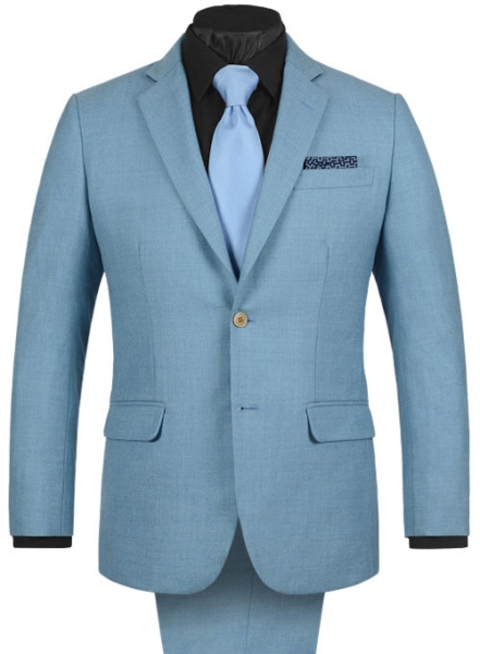 Light Weight Arctic Blue Tweed Suit
