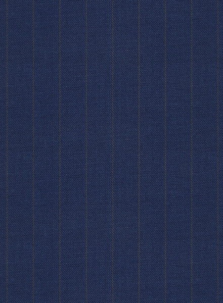 Chalkstripe Wool Royal Blue Suit