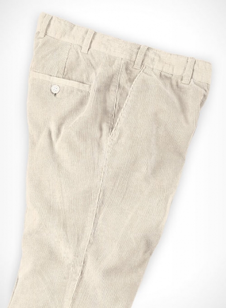 Light Beige Corduroy Trousers