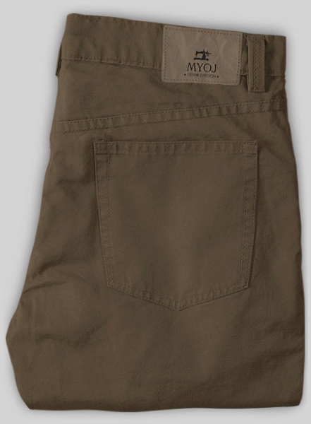 Stretch Summer Brown Chino Jeans
