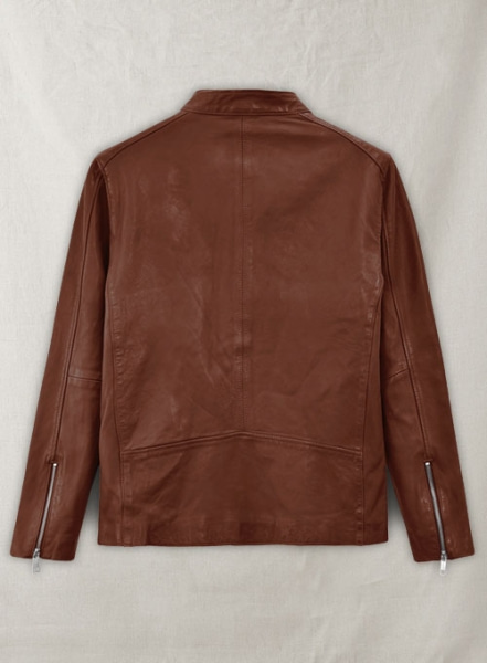 Motorad Tan Biker Leather Jacket