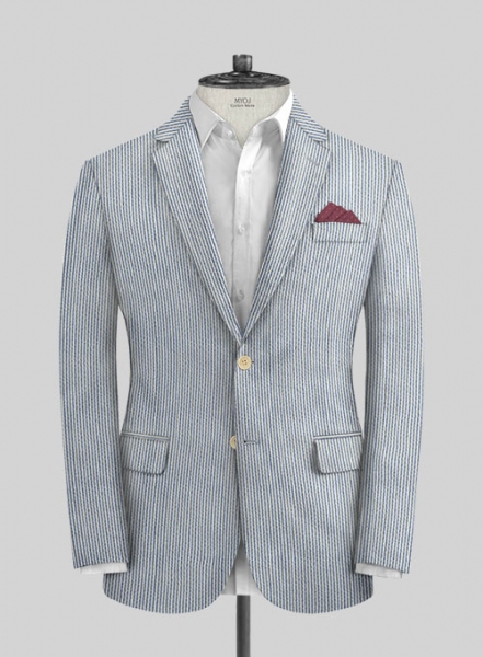 Solbiati Blue Seersucker Suit