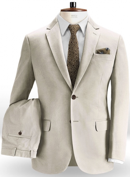 River Beige Chino Suit