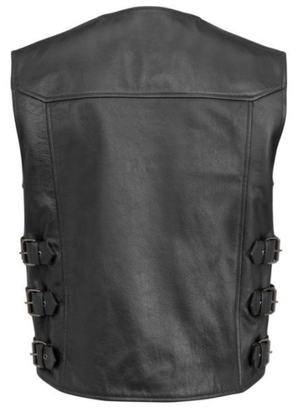 Leather Biker Vest # 347