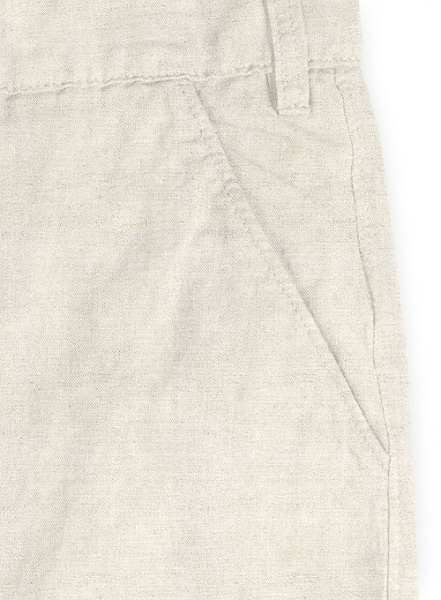 Safari Natural Cotton Linen Shorts