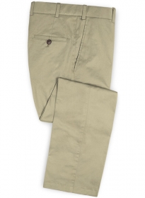 Beige Peach Finish Chino Pants