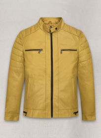 Yellow Andrew Tate Leather Jacket