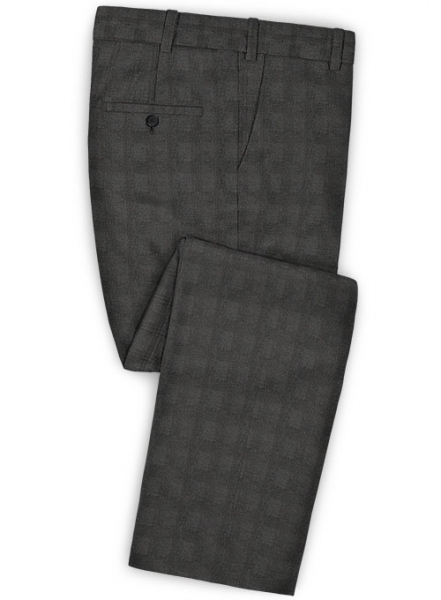 Napolean Prince Charcoal Wool Suit