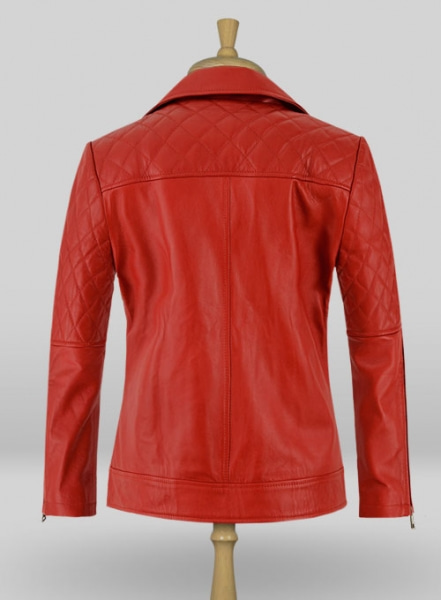 Red Katy Perry Leather Jacket