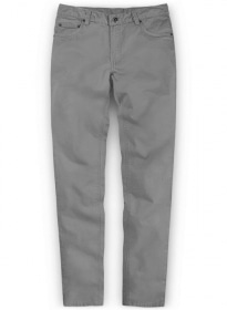 Gray Stretch Chino Jeans