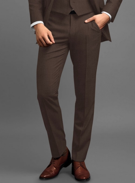 Scabal Brown Wool Pants