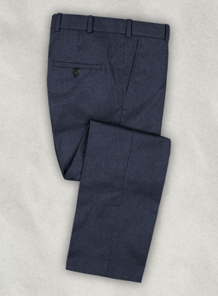 Reda Flannel Blue Wool Pants