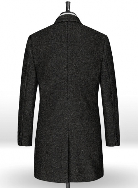 Light Weight Hamburg Charcoal Tweed Overcoat