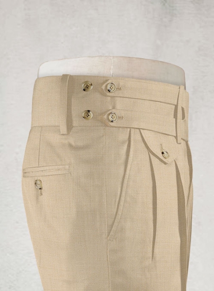 Napolean Khaki Double Gurkha Wool Trousers