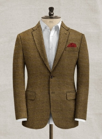 Italian Berote Houndstooth Tweed Jacket