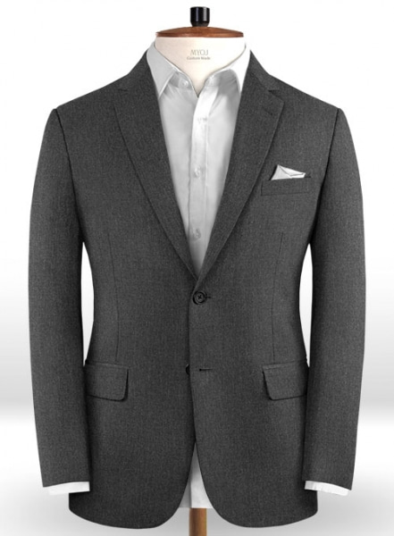 Reda Worsted Dark Gray Pure Wool Suit