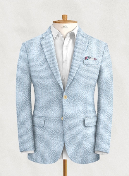 Solbiati Gingham Light Blue Seersucker Suit