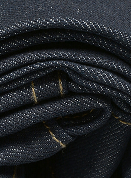 Selvedge Orange Denim Jeans - Raw Unwashed