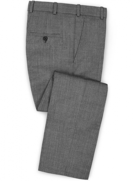 Birdseye Wool Gray Pants