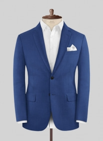 Scabal Egyptian Blue Wool Jacket