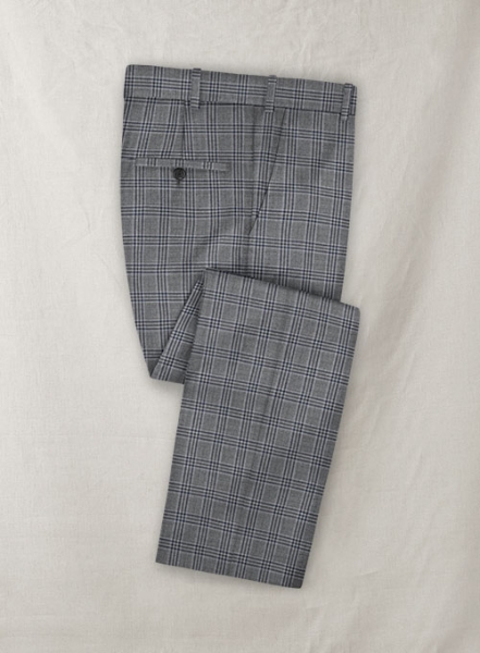 Reda Stobal Blue Gray Wool Pants