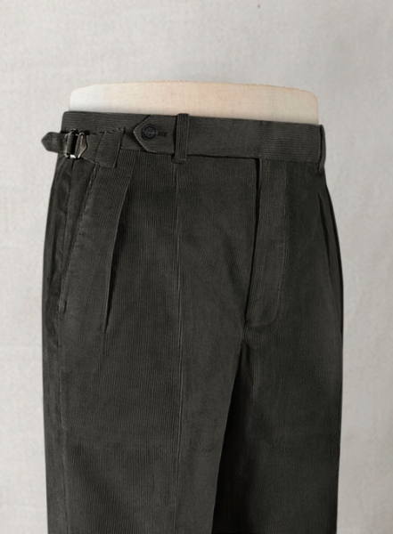 Dark Gray Colonel Corduroy Trousers