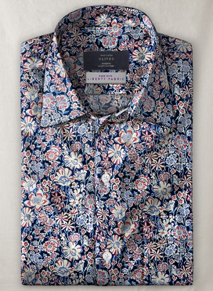 Liberty Aquina Cotton Shirt - Half Sleeves