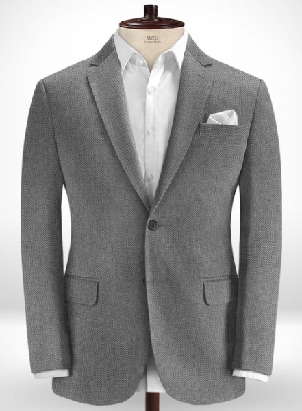 Cotton Stretch Giono Gray Suit