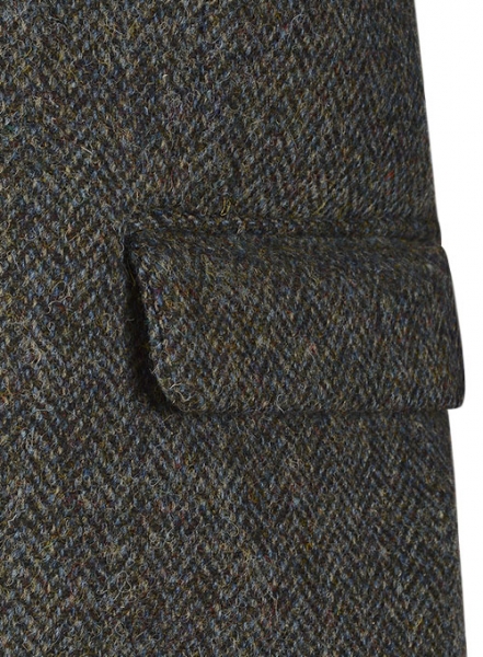 Harris Tweed Ridge Blue Herringbone Suit