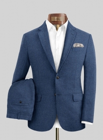 Solbiati Denim Dark Blue Linen Suit