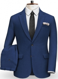 Italian Flannel Lance Blue Wool Suit