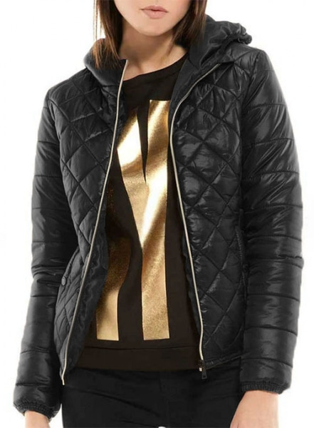 Hooded Leather Jacket # 510