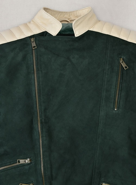 Timber Green Suede Leather Jacket # 647