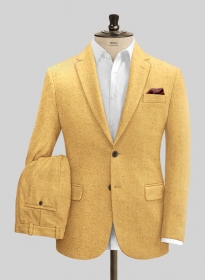 Italian Amber Yellow Tweed Suit