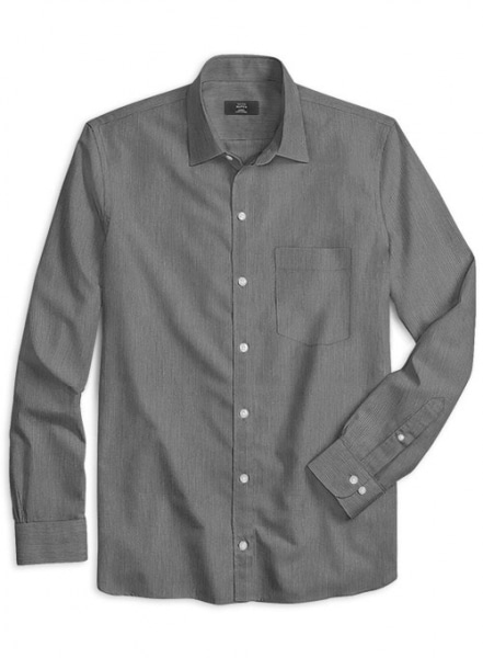 Italian Cotton Gray Shirt